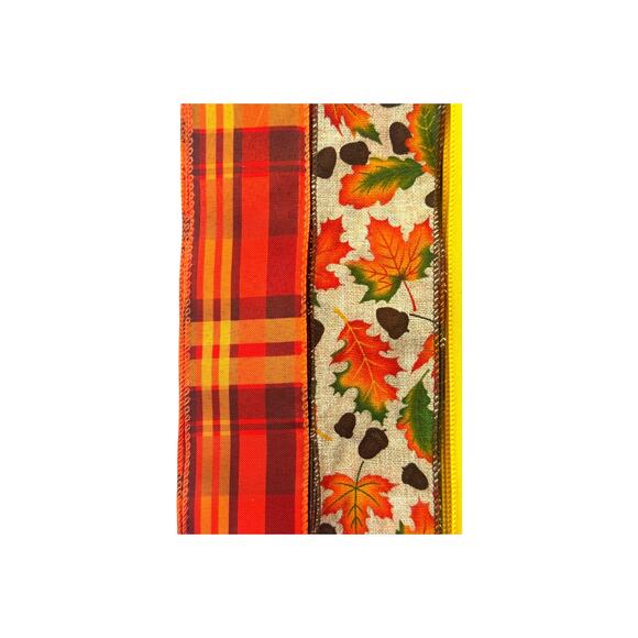 Family, Food & Football Wreath Kit - Fall Ribbon & Sign Bundle for Autumn Decor - Picture 4 of 5